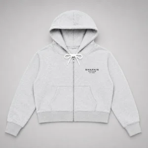 Grey Zipper Hoodie